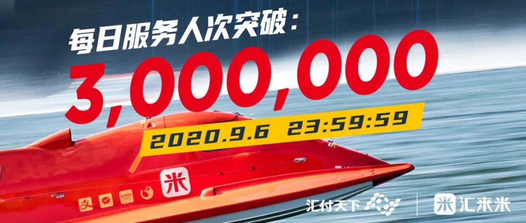 喜报 | 汇来米单日交易笔数已突破300万！(图2)